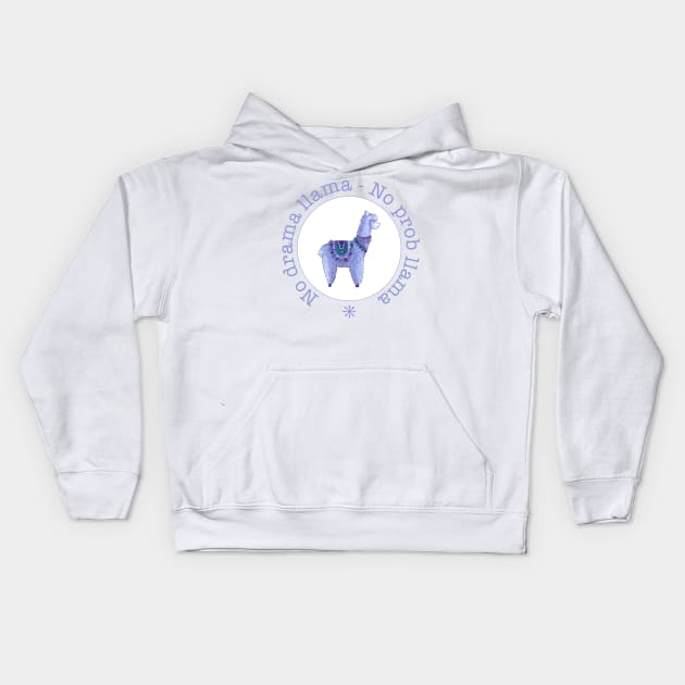 No drama llama Kids Hoodie by Home Cyn Home 